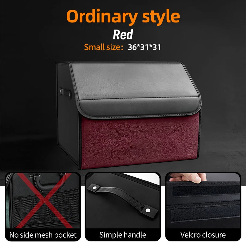 Organizador de Maletero Premium de Gamuza — Plegable, 29L / 40L / 61L