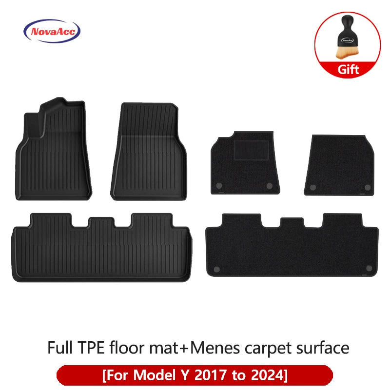 Alfombrillas TPE para Tesla Model Y/3 2021-2024 LHD - Todo Clima