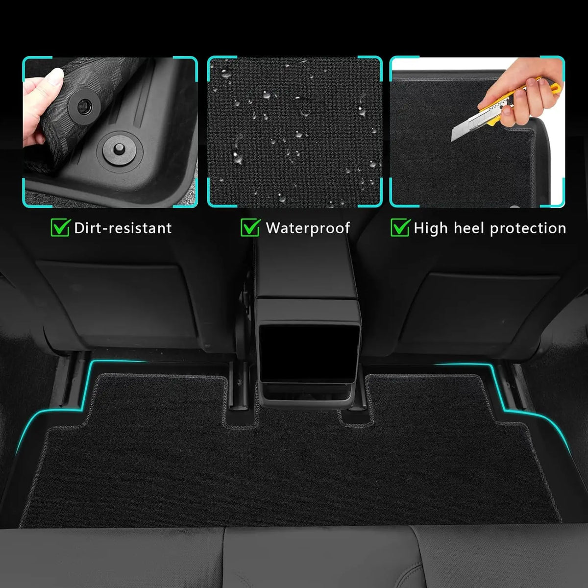 Alfombrilla para Maletero Tesla Model 3 Highland 2023-2026 - TPE Impermeable
