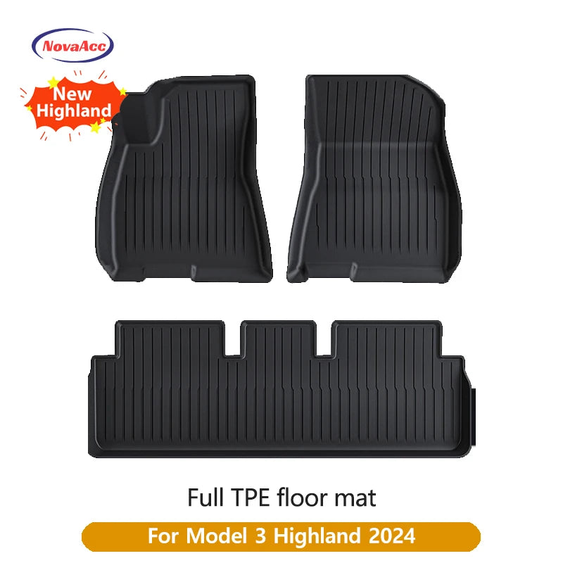 Alfombrillas TPE para Tesla Model Y/3 2021-2024 LHD - Todo Clima