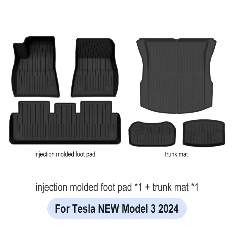 Alfombrilla para Maletero Tesla Model 3 Highland 2023-2026 - TPE Impermeable