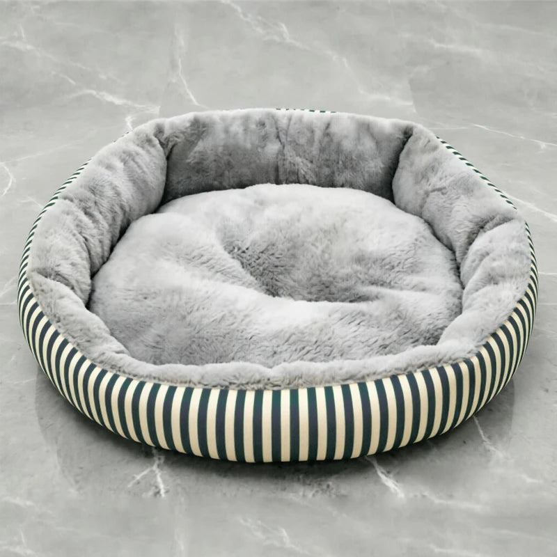 Cama Redonda de Pana para Gatos — Suave y Cálida