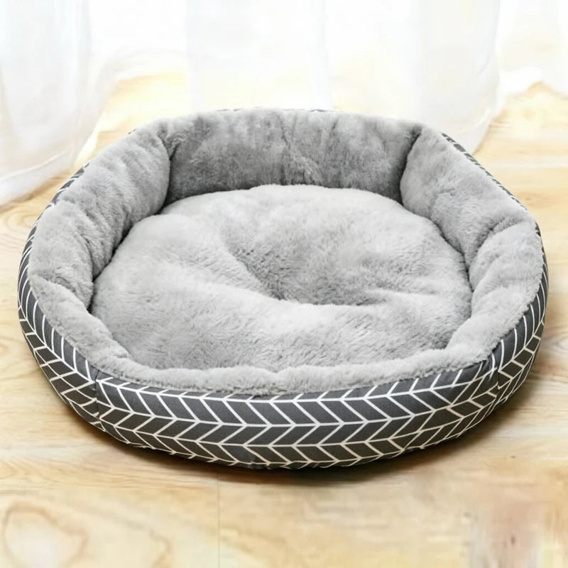 Cama Redonda de Pana para Gatos — Suave y Cálida