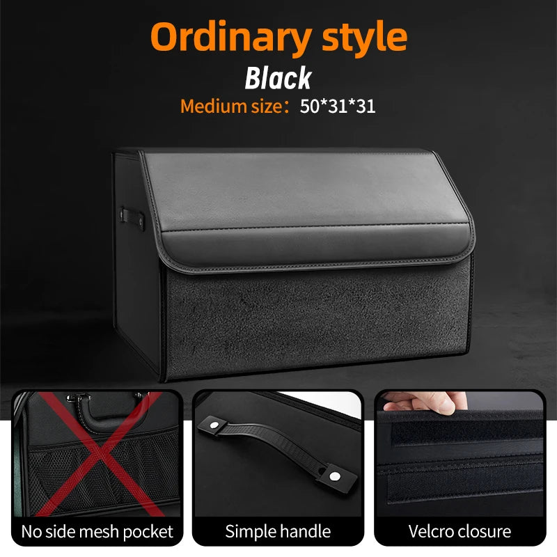 Organizador de Maletero Premium de Gamuza — Plegable, 29L / 40L / 61L