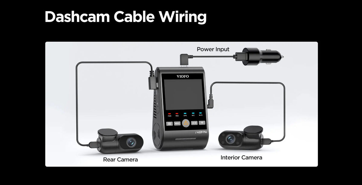 Cámara para Auto VIOFO 4K HDR WiFi — Modo Estacionamiento 24H
