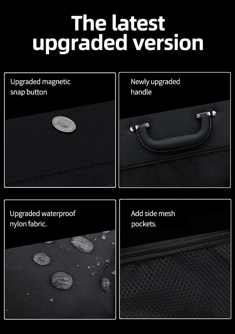 Organizador de Maletero Premium de Gamuza — Plegable, 29L / 40L / 61L