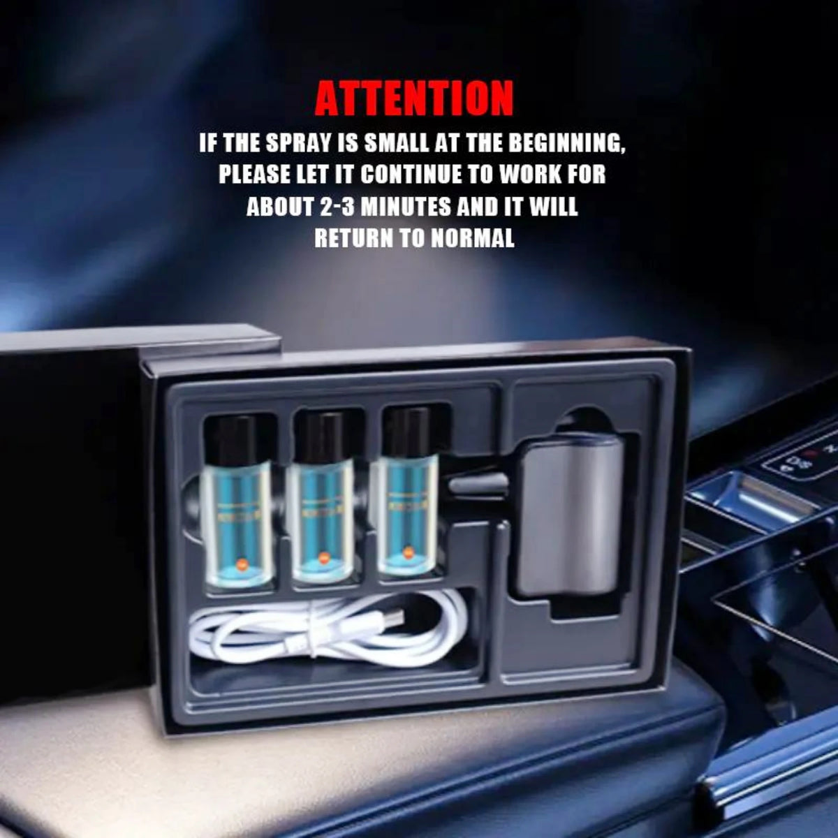 Ambientador Difusor para Auto - 3 Intensidades de Fragancia