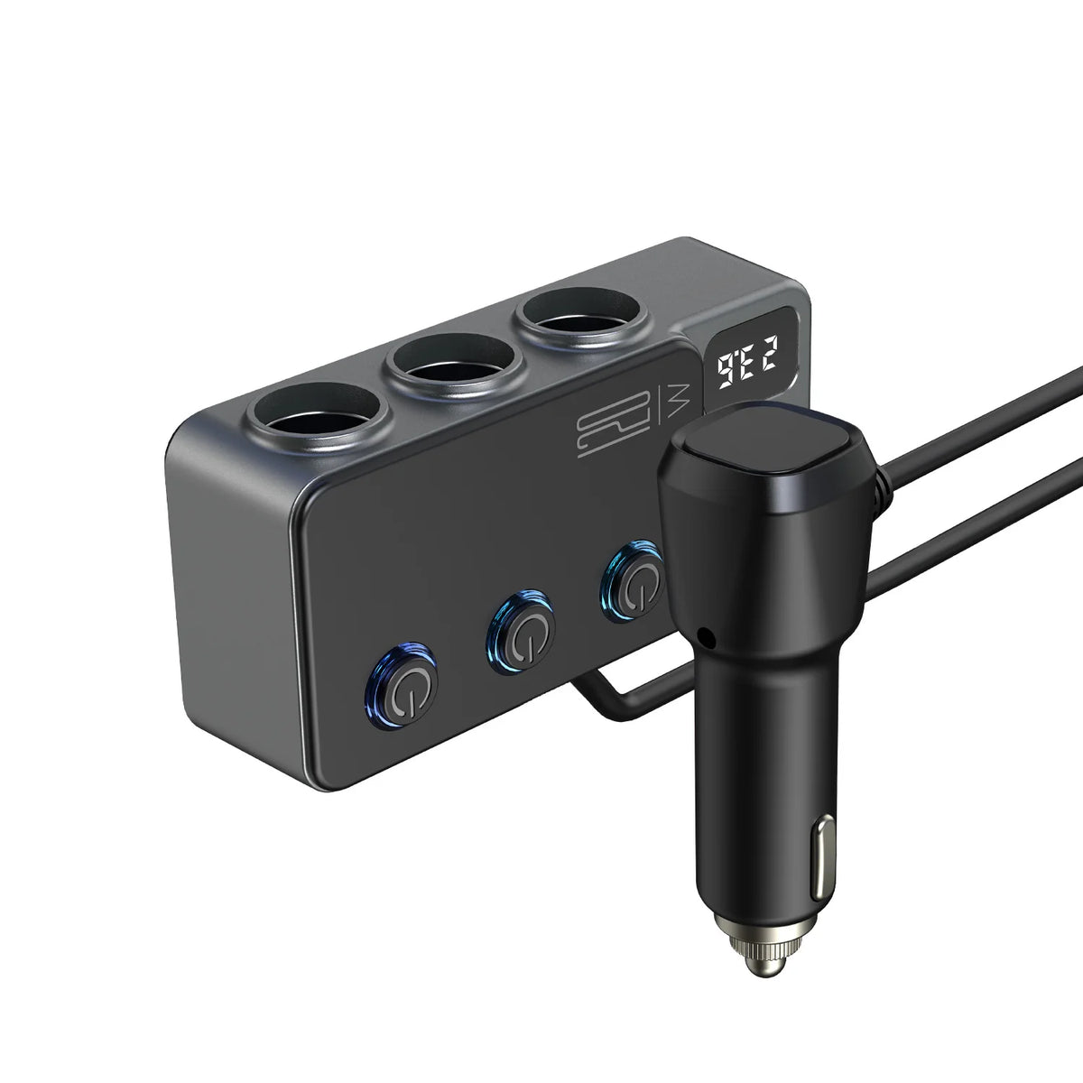 Adaptador Divisor para Auto — Cargador PD 35W + QC 3.0, USB-C y USB-A, 12V/24V