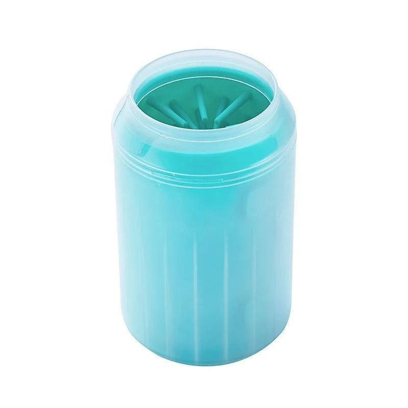 Limpiador de Patas para Perros y Gatos | Silicona Suave con Cubo Secador