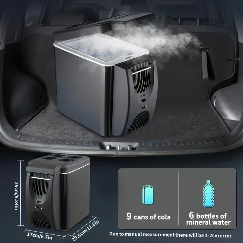 Mini Refrigerador Portátil para Auto 6L — Enfría y Calienta 12V