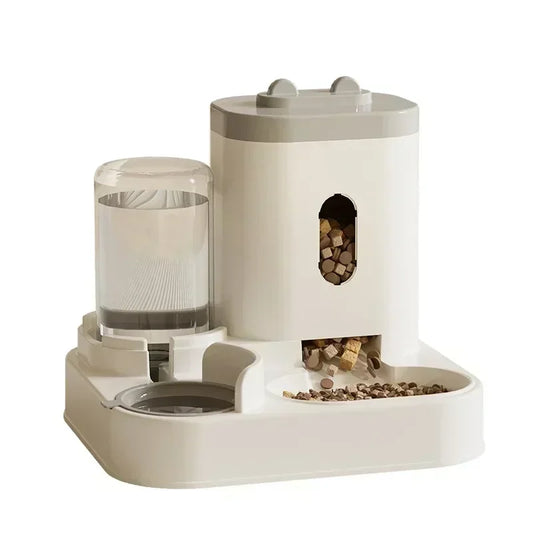 Comedero Automático para Gatos y Perros | Dispensador con Fuente de Agua 2L