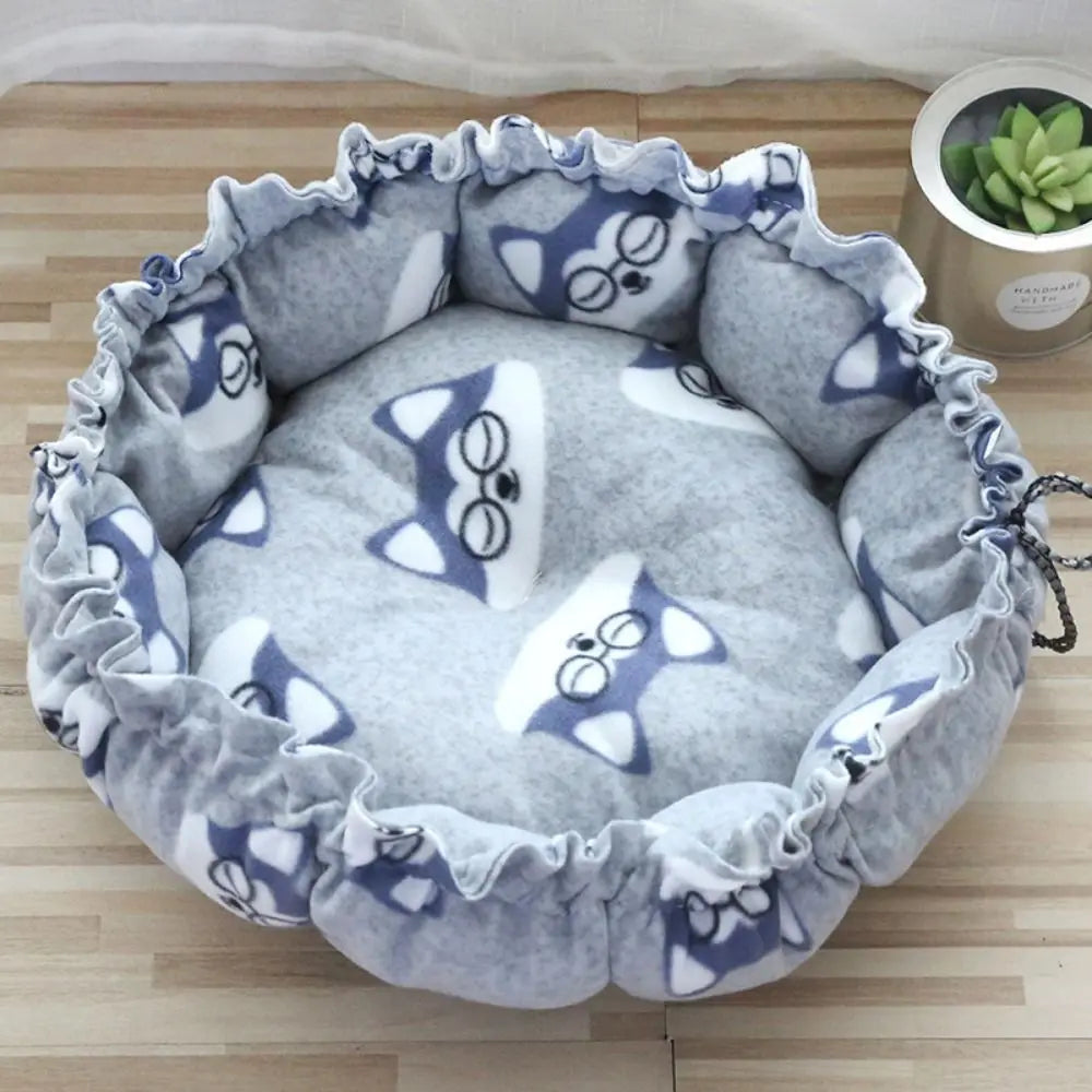 Cama Nido Calabaza para Gatos — Suave, Cálida y Acogedora