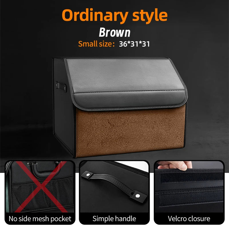 Organizador de Maletero Premium de Gamuza — Plegable, 29L / 40L / 61L