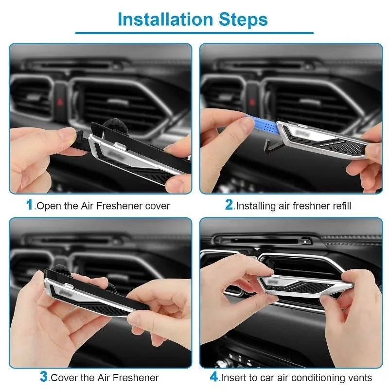 Difusor Ambientador para Auto con Clip — Forma de Hoja, Perfume Elegante para BMW y Más