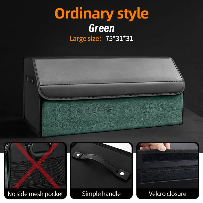 Organizador de Maletero Premium de Gamuza — Plegable, 29L / 40L / 61L