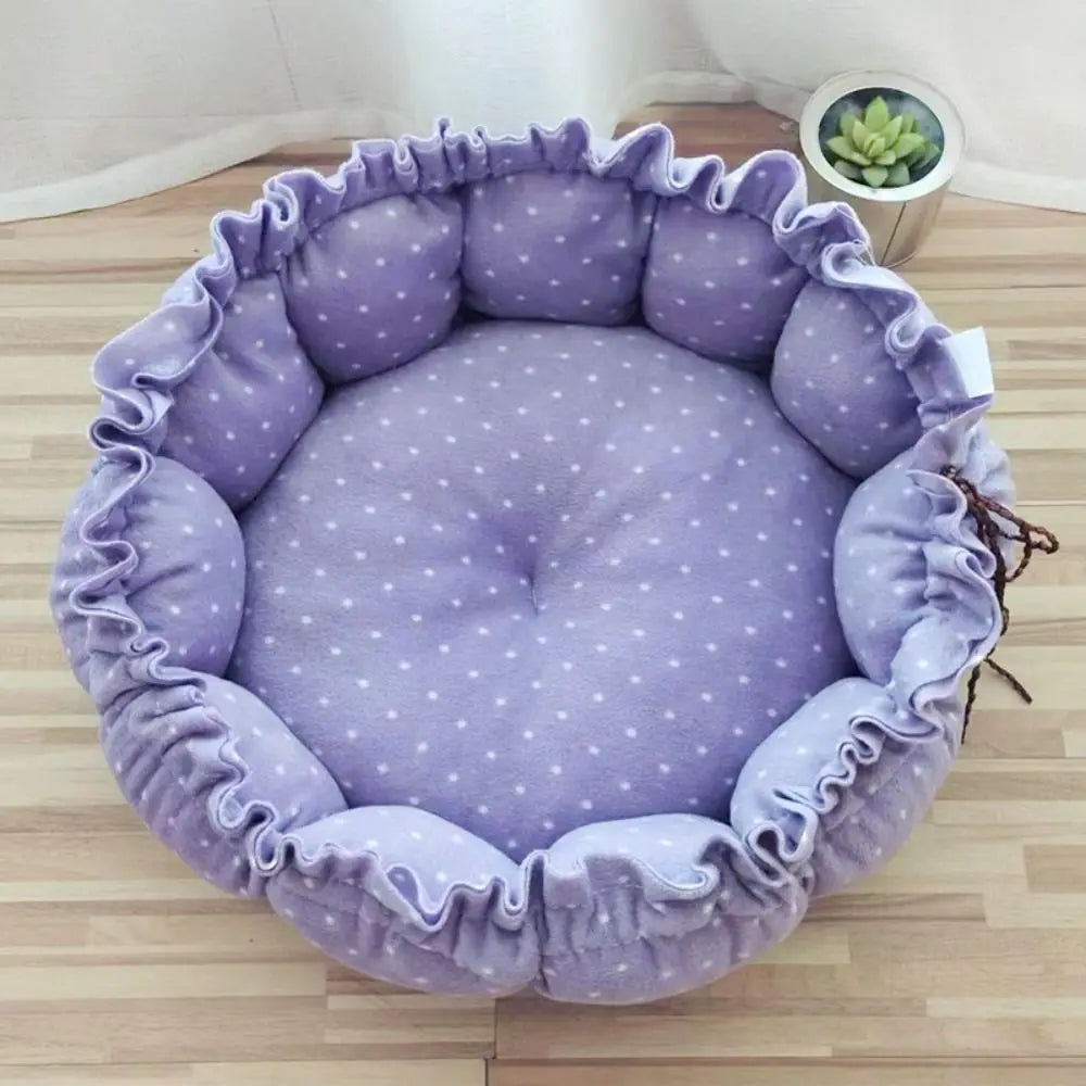 Cama Nido Calabaza para Gatos — Suave, Cálida y Acogedora