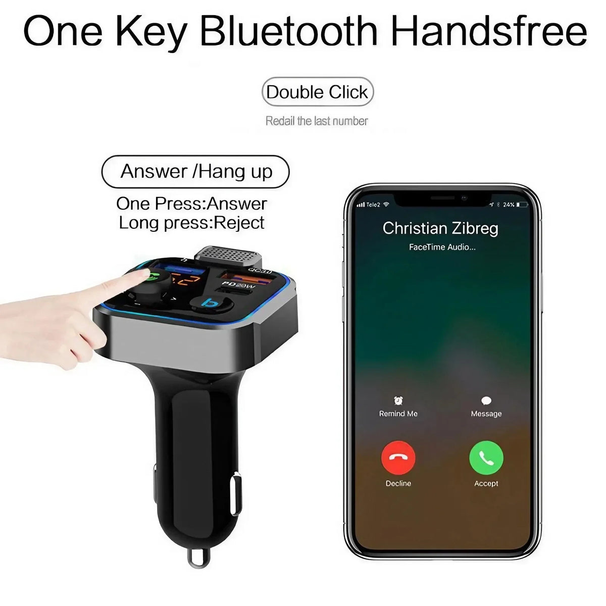 Cargador USB Dual para Auto 3.1A con Pantalla LCD — Voltímetro 12V/24V