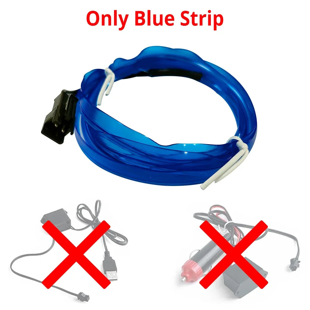 Tira LED Interior Auto 1M-5M - Luz Neón Flexible USB Decorativa