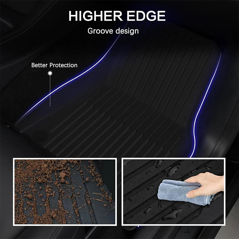 Alfombrillas TPE para Tesla Model Y/3 2021-2024 LHD - Todo Clima