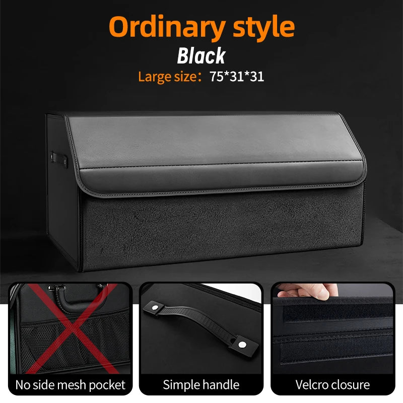 Organizador de Maletero Premium de Gamuza — Plegable, 29L / 40L / 61L