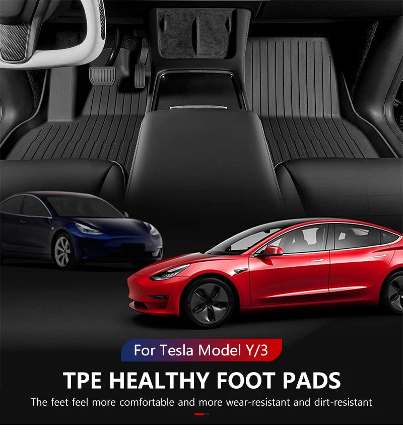Alfombrillas TPE para Tesla Model Y/3 2021-2024 LHD - Todo Clima