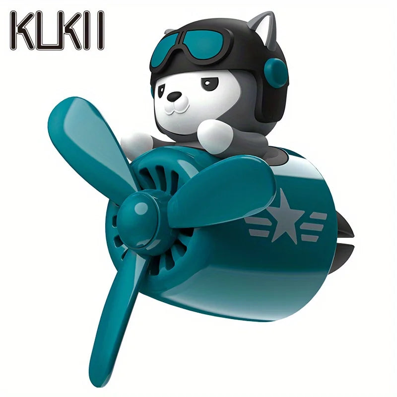 Ambientador Decorativo para Auto — Difusor de Perfume con Clip, Diseños Husky, Oso, Perro