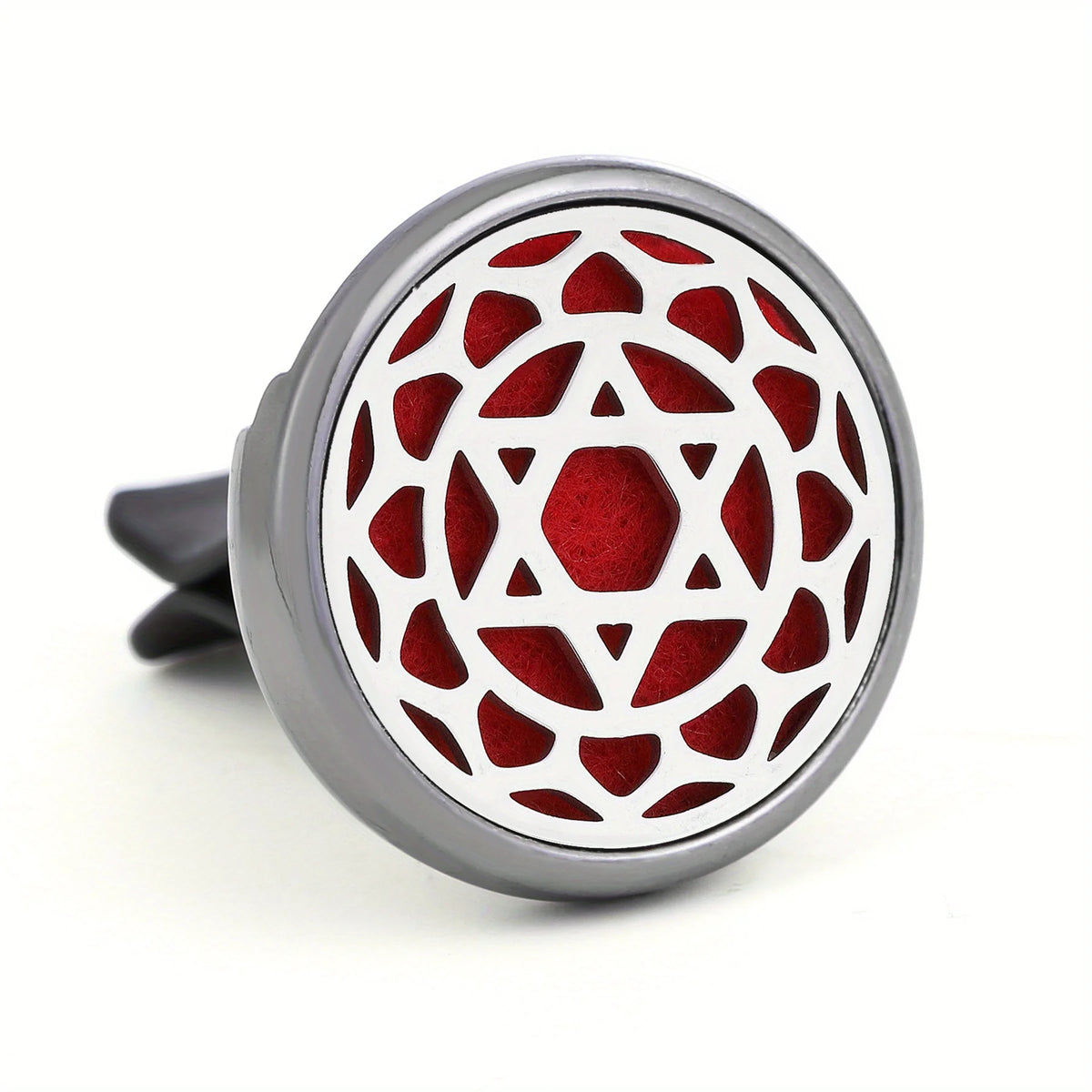 Difusor de Perfume Recargable para Auto — Clip Ventilación, Aromaterapia con 10 Almohadillas