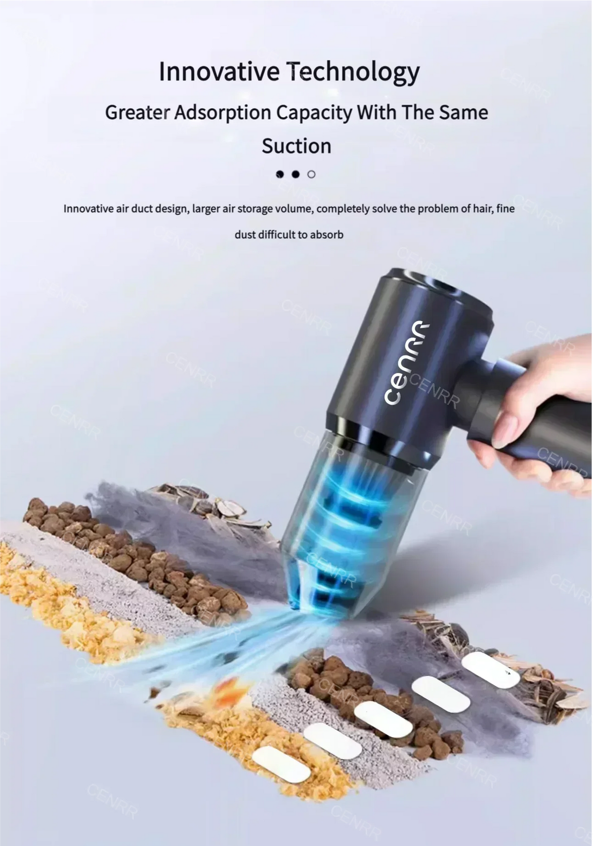 Aspiradora Portátil para Auto — Inalámbrica, Compacta y Recargable