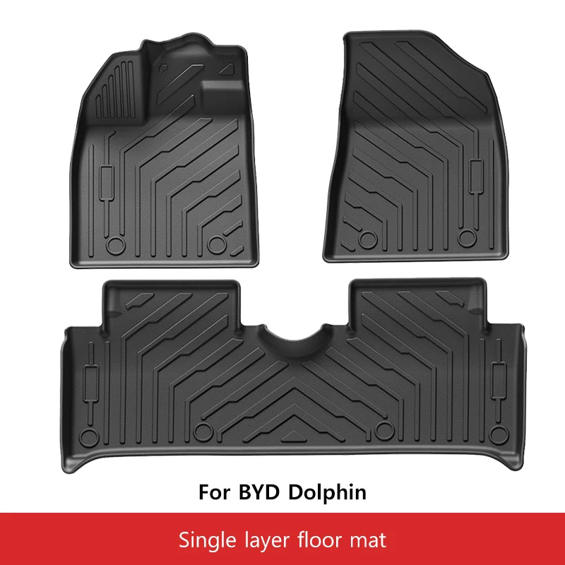 Tapetes TPE para BYD Dolphin LHD 2021-2026 - Piso y Maletero Impermeable