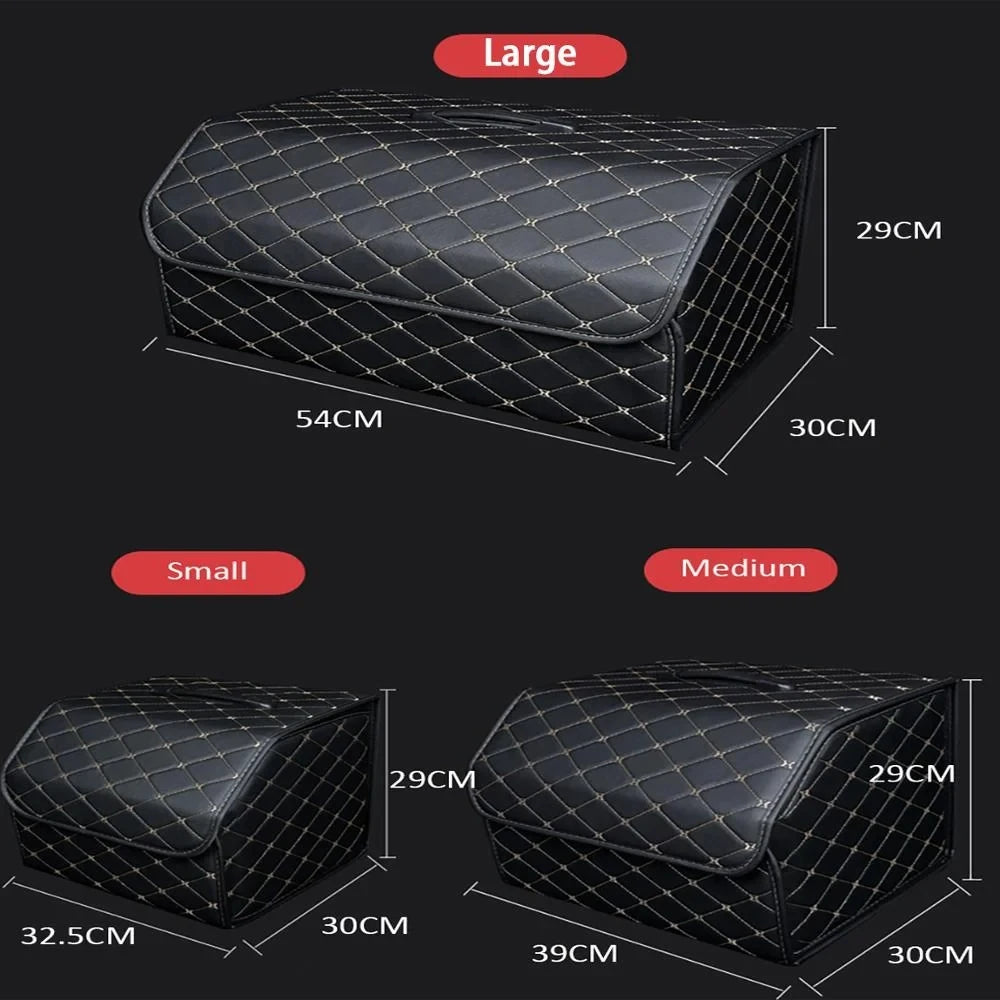 Organizador de Maletero para Auto — Plegable, Multiusos con Tapa