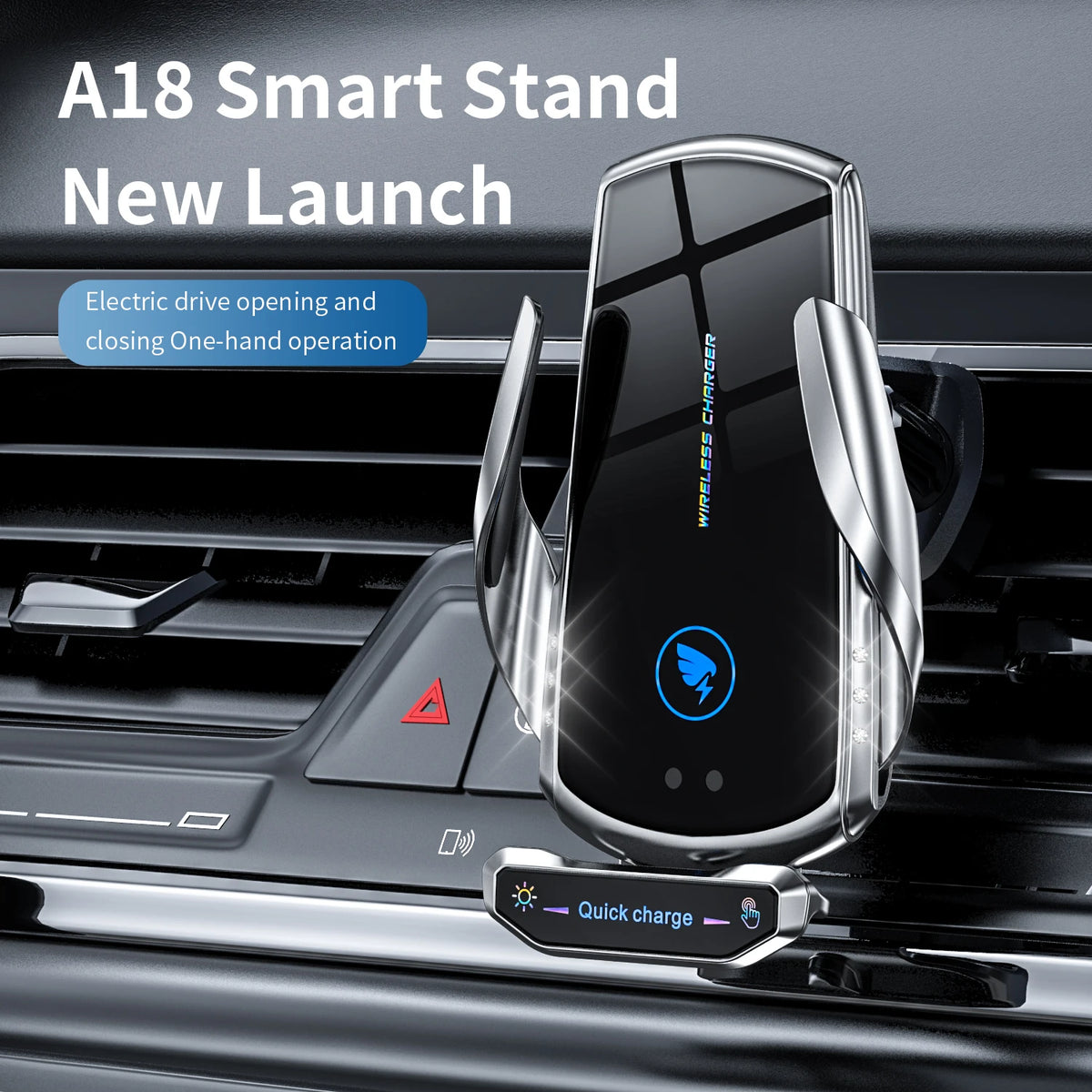 Cargador Inalámbrico Magnético 15W para Auto — Soporte iPhone, Samsung, Xiaomi