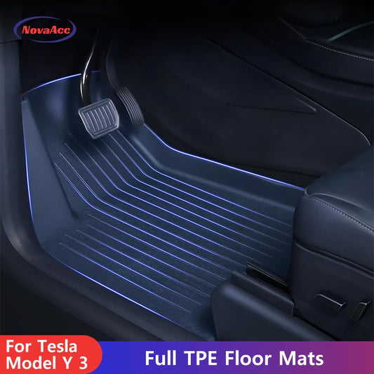 Alfombrillas TPE para Tesla Model Y/3 2021-2024 LHD - Todo Clima