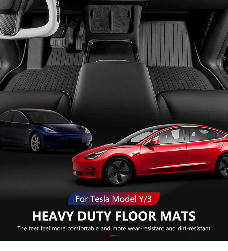 Alfombrillas TPE para Tesla Model Y/3 2021-2024 LHD - Todo Clima