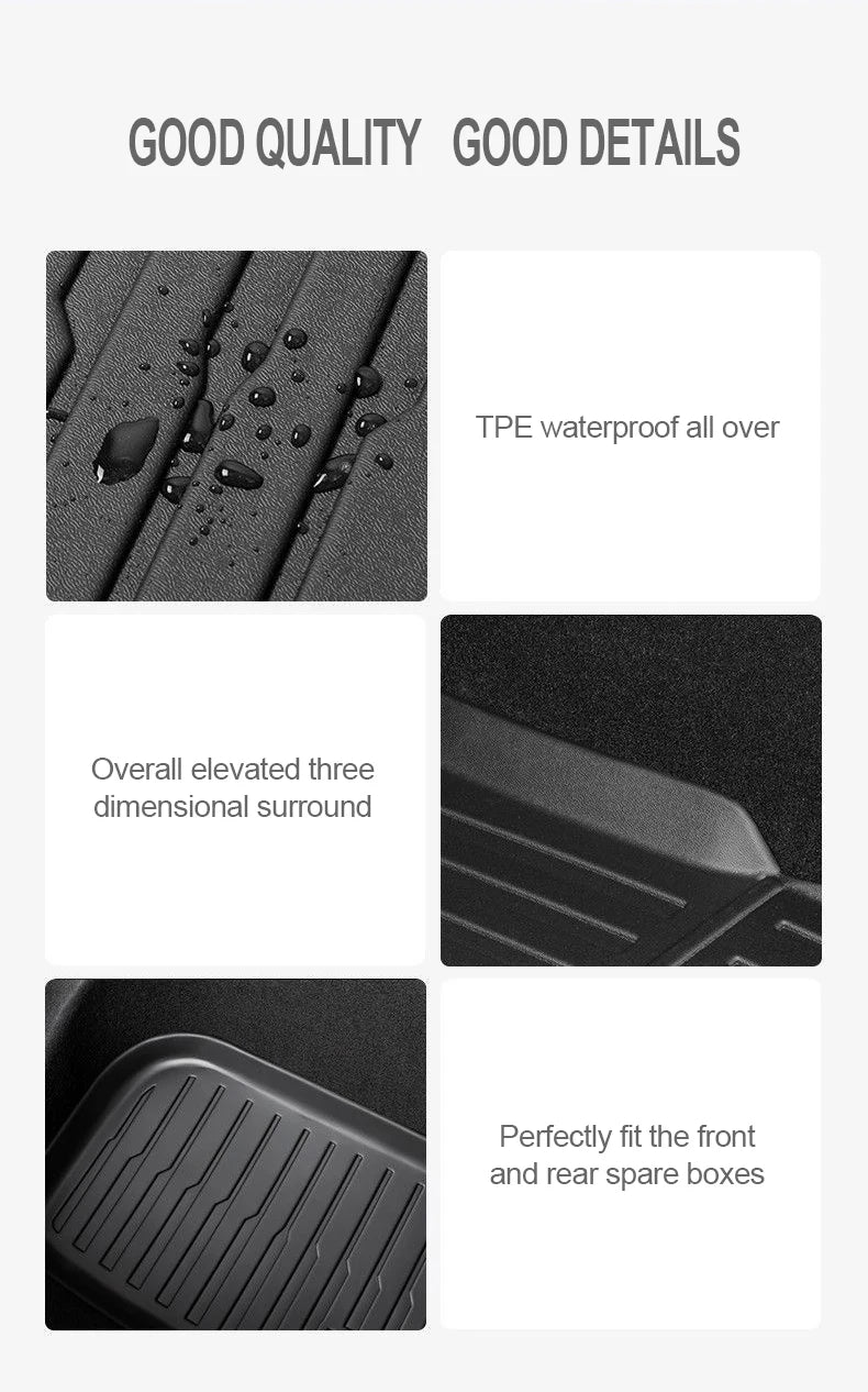 Alfombrilla para Maletero Tesla Model 3 Highland 2023-2026 - TPE Impermeable