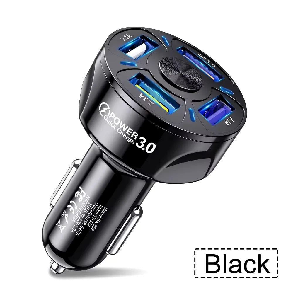 Cargador USB Dual para Auto 3.1A con Pantalla LCD — Voltímetro 12V/24V