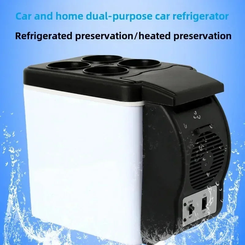 Mini Refrigerador Portátil para Auto 6L — Enfría y Calienta 12V