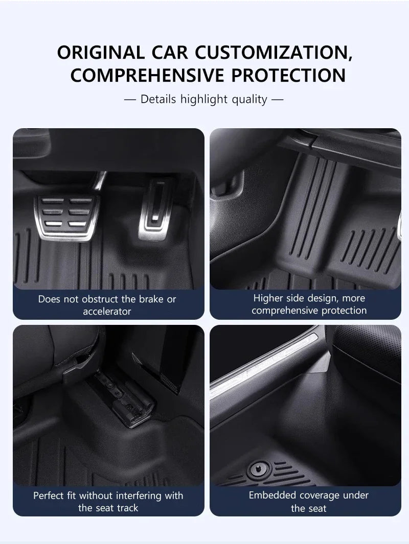 Tapetes TPE para BYD Dolphin LHD 2021-2026 - Piso y Maletero Impermeable