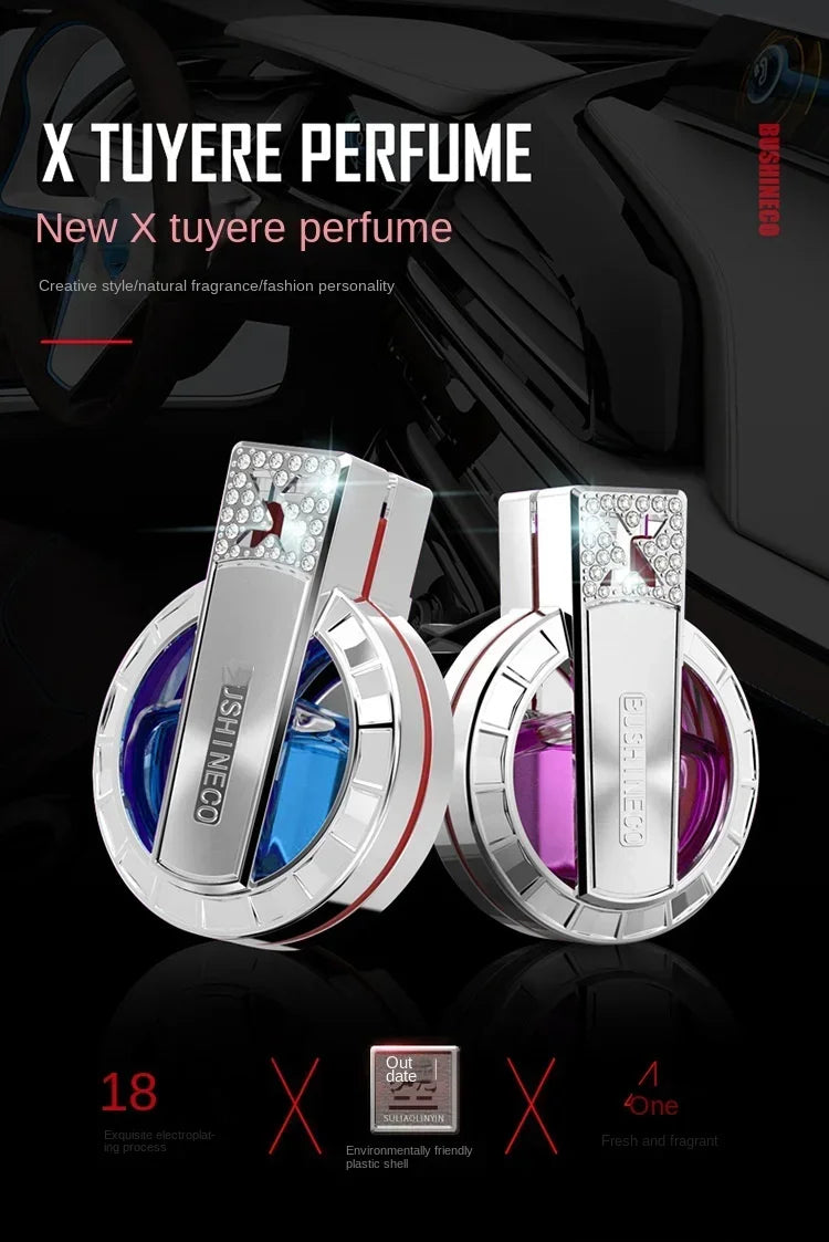 Ambientador de Perfume para Auto — Aromaterapia Elegante, 3 Intensidades, Larga Duración